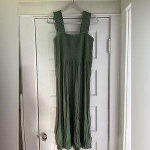 Sage Green Aerie Midi Dress